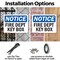 Signmission Fire Dept Key Box OSHA Notice Sign, Plastic, 10in W x 7in L, 2PK OS-2PACK-NS-P-710-L-12569 - alternate 8